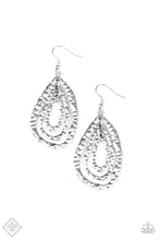 Load image into Gallery viewer, Paparazzi “Metallic Meltdown” Silver - Dangled Earrings
