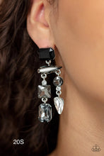 Load image into Gallery viewer, Paparazzi “Hazard Pay” Silver Post Earrings
