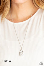 Load image into Gallery viewer, Paparazzi “Gala Gleam” White Necklace Earring Set

