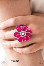 Load image into Gallery viewer, Paparazzi “Budding Bliss” Pink Stretch Ring - Cindysblingboutique
