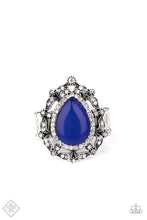 Load image into Gallery viewer, Paparazzi “ Iridescently Icy” Blue Stretch Ring - Cindys Bling Boutique
