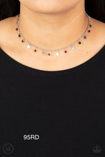 Load image into Gallery viewer, Paparazzi “Little Lady Liberty” Red Choker Necklace Earring Set
