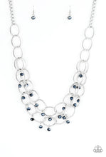 Load image into Gallery viewer, Paparazzi “Yacht Tour” Blue Necklace Earring Set
