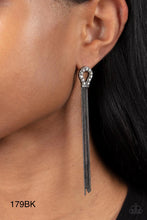 Load image into Gallery viewer, Paparazzi “Dallas Debutante” Black Post Earrings Earrings
