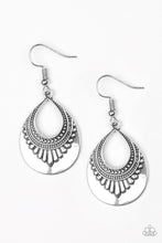 Load image into Gallery viewer, Paparazzi &quot;Totally Terrestrial&quot; Silver Dangle Earrings
