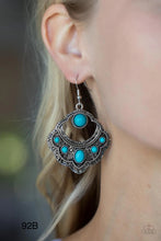 Load image into Gallery viewer, Paparazzi “Saguaro Sunset” Blue Earrings - Cindys Bling Boutique
