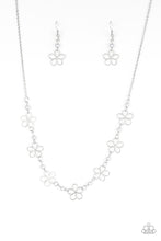 Load image into Gallery viewer, Paparazzi “Always Abloom” Silver - Necklace Earring Set
