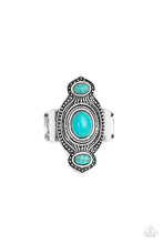 Load image into Gallery viewer, Paparazzi “Dune Drifter” Blue Stretch Ring - Cindys Bling Boutique
