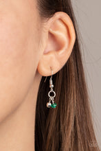 Load image into Gallery viewer, Paparazzi “Vintage Vault” “Financially Fabulous” Green Necklace Earring Set - Paparazzi
