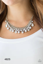 Load image into Gallery viewer, Paparazzi “Summer Showdown” - Silver Necklace Earring Set
