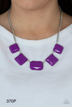 Load image into Gallery viewer, Paparazzi “Instant Mood Booster&quot; Purple Necklace Earring Set - Cindysblingboutique
