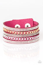 Load image into Gallery viewer, Paparazzi “Fashion Fiend&quot; Pink Snap Bracelet
