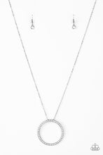 Load image into Gallery viewer, “Center Of Attention” White Necklace Earring Set
