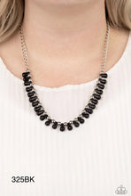 Load image into Gallery viewer, Paparazzi &quot;Extinct Species&quot; Black Necklace Earring Set
