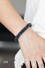 Load image into Gallery viewer, “Wake Up and Sparkle” Blue - Stretch Bracelet
