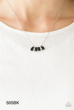 Load image into Gallery viewer, Paparazzi “Deco Decadence” Black Necklace Earring Set
