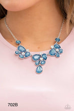Load image into Gallery viewer, Paparazzi “Everglade Escape” Blue Necklace Earring Set
