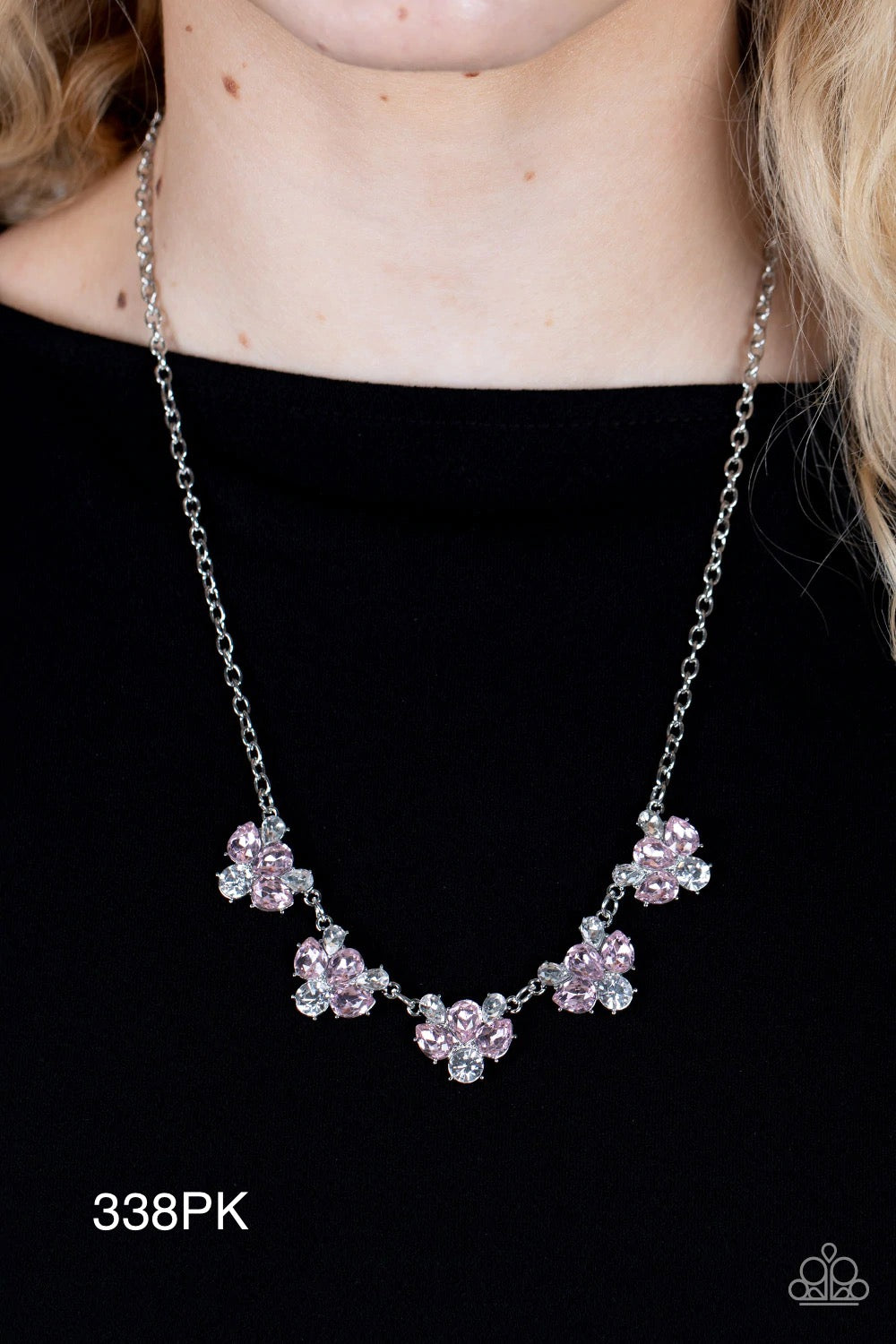 Paparazzi “Envious Elegance” Pink - Necklace Earring Set
