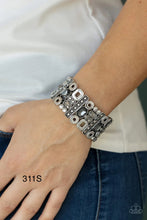 Load image into Gallery viewer, Paparazzi &quot;Dynamically Diverse&quot; Silver Stretch Bracelet
