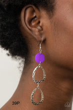 Load image into Gallery viewer, Paparazzi “Surfside Shimmer” - Purple Earrings
