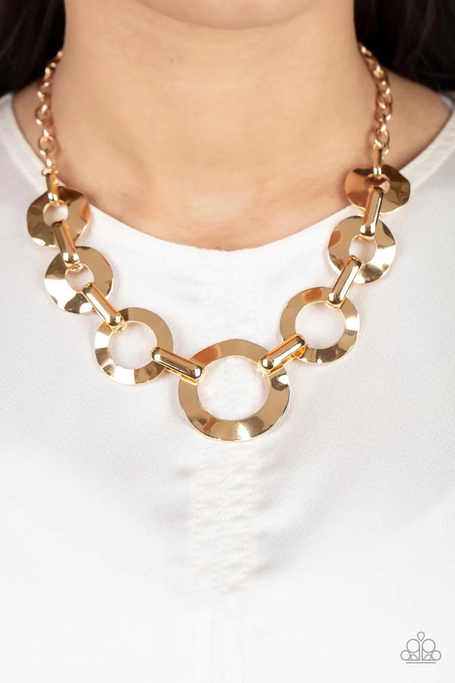 Paparazzi “Mechanical Masterpiece” Gold - Necklace Earring Set