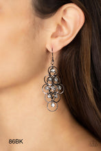 Load image into Gallery viewer, Paparazzi “Head Rush” Black Dangle Earrings
