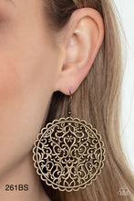 Load image into Gallery viewer, Paparazzi “The Whole Nine VINEYARDS” Brass - Dangle Earrings
