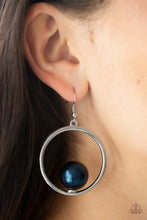 Load image into Gallery viewer, Paparazzi “Solitaire REFINEMENT“ Blue Dangle Earring
