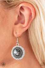 Load image into Gallery viewer, Paparazzi “Global Glamour Silver” Necklace Earring Set
