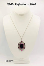 Load image into Gallery viewer, Paparazzi “Noble Reflection” Pink Necklace Earring Set
