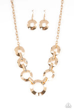 Load image into Gallery viewer, Paparazzi “Mechanical Masterpiece” Gold - Necklace Earring Set
