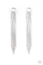 Load image into Gallery viewer, Paparazzi “Level Up” White Post Earrings - Cindysblingboutique
