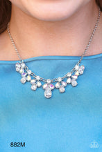 Load image into Gallery viewer, Paparazzi “See in a New STARLIGHT” White Necklace Earring Set
