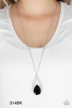 Load image into Gallery viewer, Paparazzi &quot;Notorious Noble&quot; Black Necklace Earring Set - Cindysblingoutique
