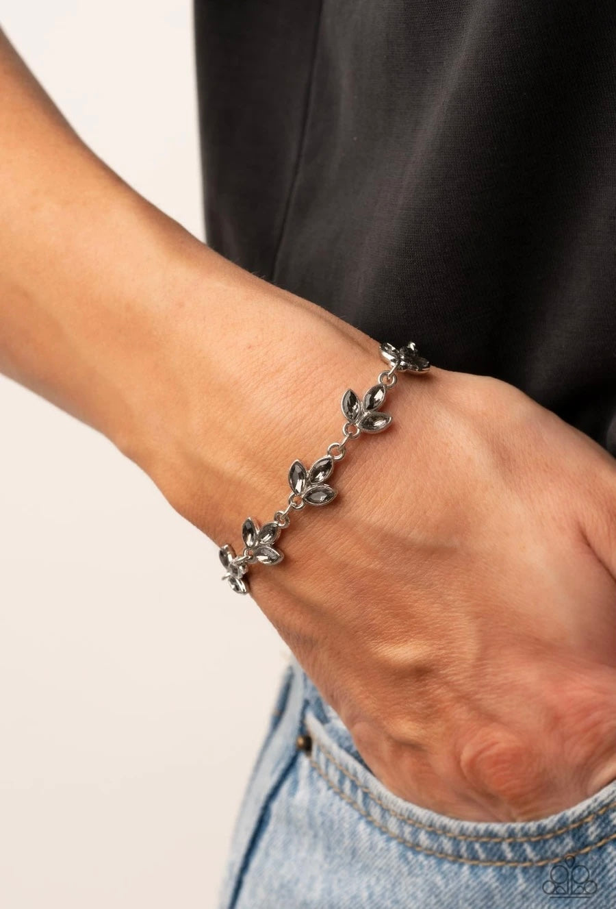 Paparazzi “Gala Garland” Silver Adjustable Clasp Bracelet