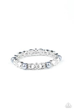 Load image into Gallery viewer, Paparazzi “Frosted Finery” Silver Stretch Bracelet
