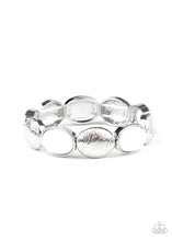 Load image into Gallery viewer, Paparazzi “Decadently Dewy” White Stretch Bracelet
