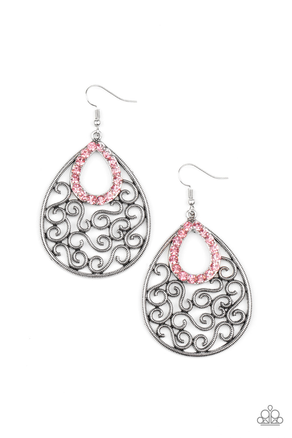 Paparazzi “Seize The Stage” Pink Dangle Earrings