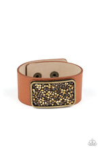 Load image into Gallery viewer, Paparazzi &quot;Interstellar Shimmer&quot; Brass Leather Bracelet
