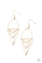 Load image into Gallery viewer, Paparazzi “Proceed With Caution” Gold Earrings
