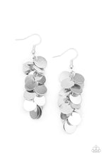 Load image into Gallery viewer, Paparazzi &quot;Hear Me Shimmer” Silver Dangle Earrings - CindysBlingBoutique
