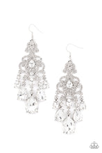 Load image into Gallery viewer, Paparazzi &quot;Queen Of All Things Sparkly&quot; White Dangle Earrings

