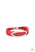 Load image into Gallery viewer, Paparazzi &quot;Corded Couture&quot; Magnetic Red Bracelet
