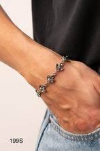 Load image into Gallery viewer, Paparazzi “Gala Garland” Silver Adjustable Clasp Bracelet
