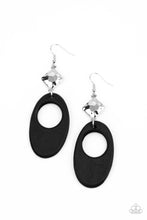 Load image into Gallery viewer, Paparazzi &quot;Retro Reveal&quot; - Black - Earrings
