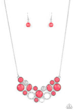 Load image into Gallery viewer, Paparazzi “Extra Eloquent” Pink Necklace Earring Set
