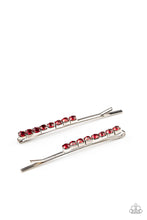 Load image into Gallery viewer, Paparazzi “Satisfactory Sparkle” Red Hair Clip
