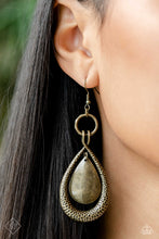Load image into Gallery viewer, Paparazzi “Forged Flare” Brass Dangle Earrings - Cindysblingboutique
