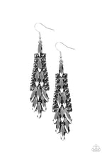 Load image into Gallery viewer, Paparazzi “Crown Heiress” Silver Dangle Earrings - Cindysblingboutique
