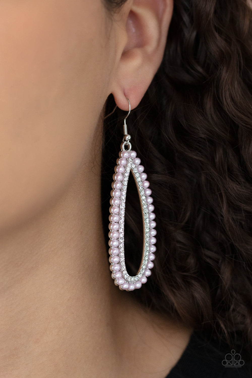 Paparazzi “Glamorously Glowing” Pink Dangle Earrings - Paparazzi